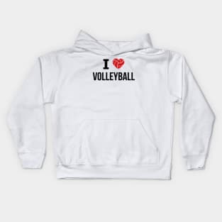 I love Volleyball Kids Hoodie